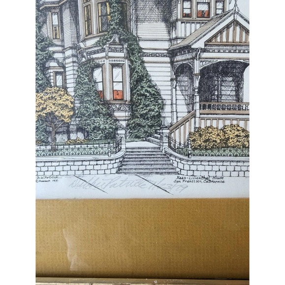 D.W. Patrick "Haas-Lilienthal House, San Francisco" Signed Print – 1979 - Picture 2 of 6